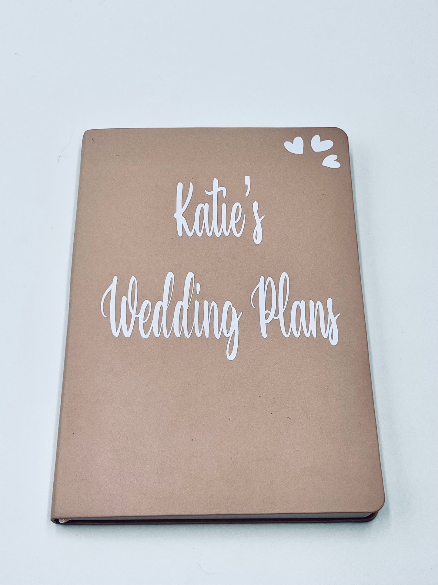 Personalised PU Leather Look Notebook - Vinyl Personalisation - sweetassistant