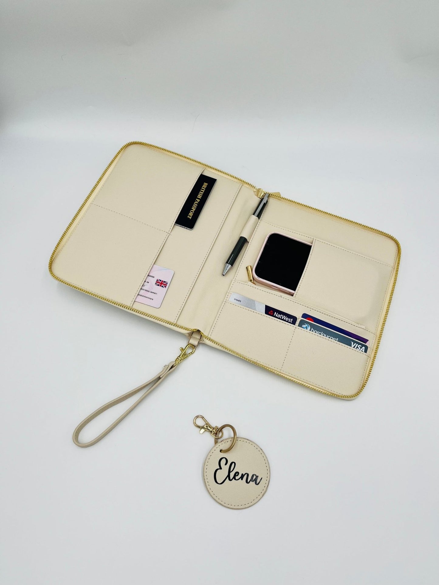 Personalised Travel Organisers - Glitter Letter Personalisation - sweetassistant