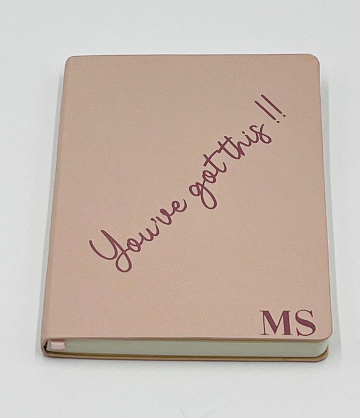 Personalised PU Leather Look Notebook - Vinyl Personalisation - sweetassistant
