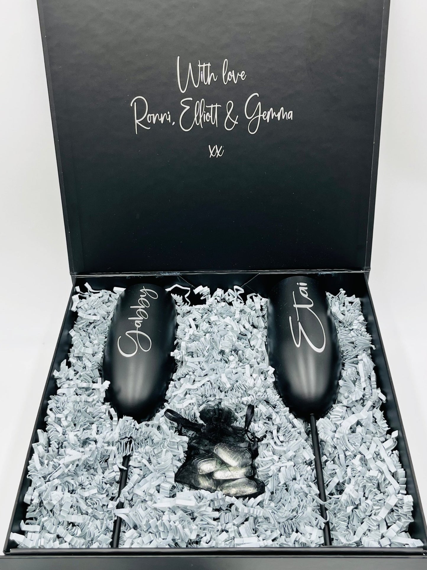 Personalised Stainless Steel Champagne Flutes - sweetassistant