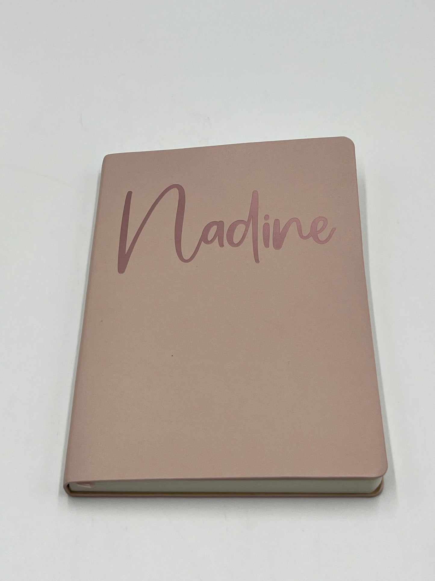 Personalised PU Leather Look Notebook - Vinyl Personalisation - sweetassistant