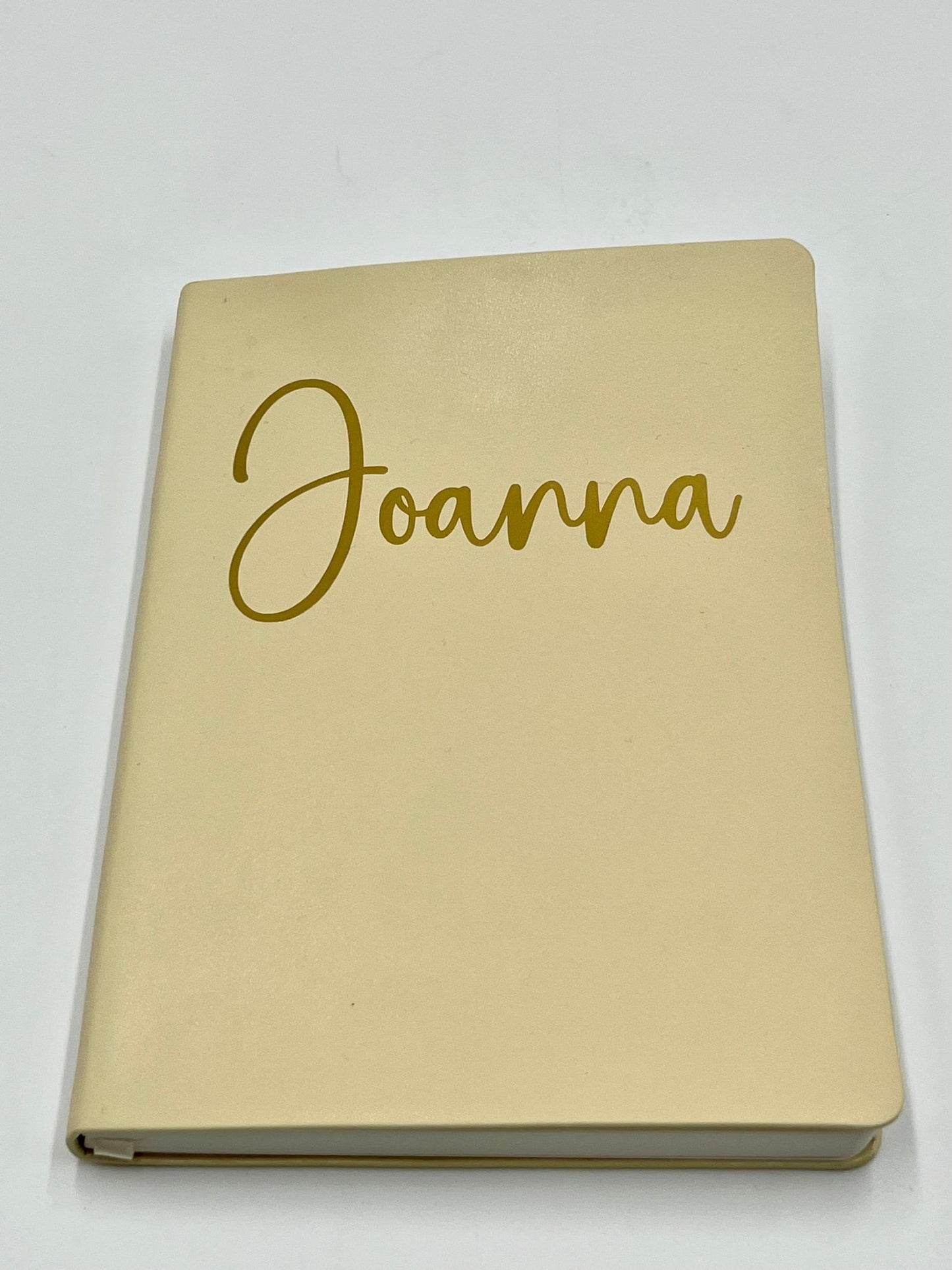 Personalised PU Leather Look Notebook - Vinyl Personalisation - sweetassistant