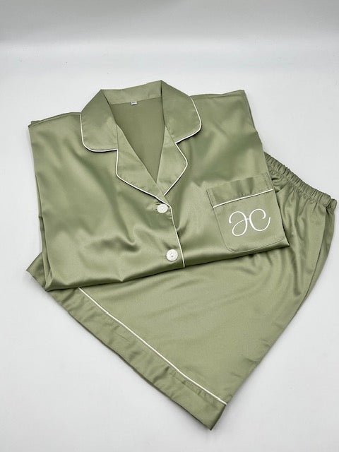 Ladies Satin Pyjamas - Shorts Set - sweetassistant