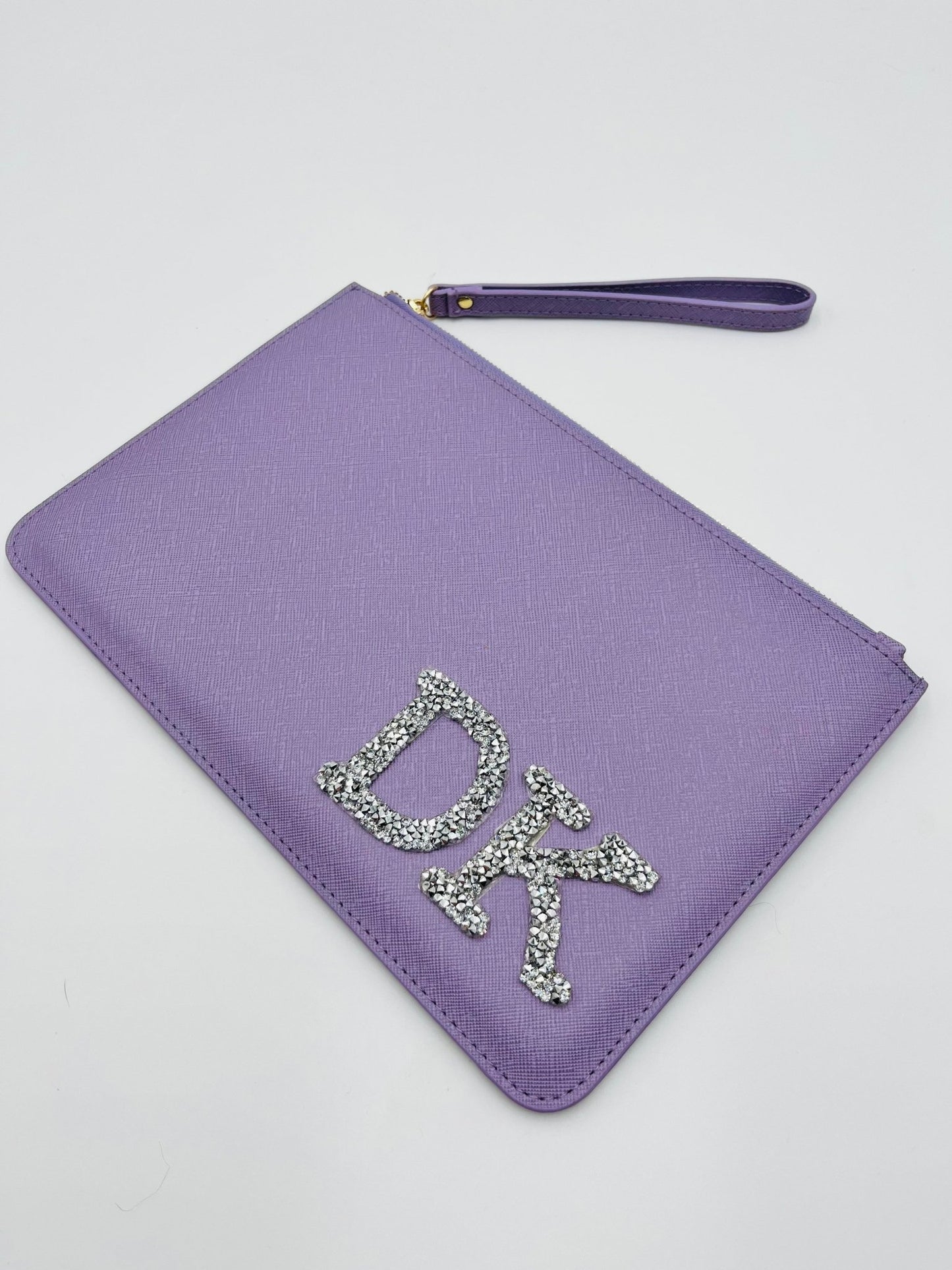 personalised clutch bag