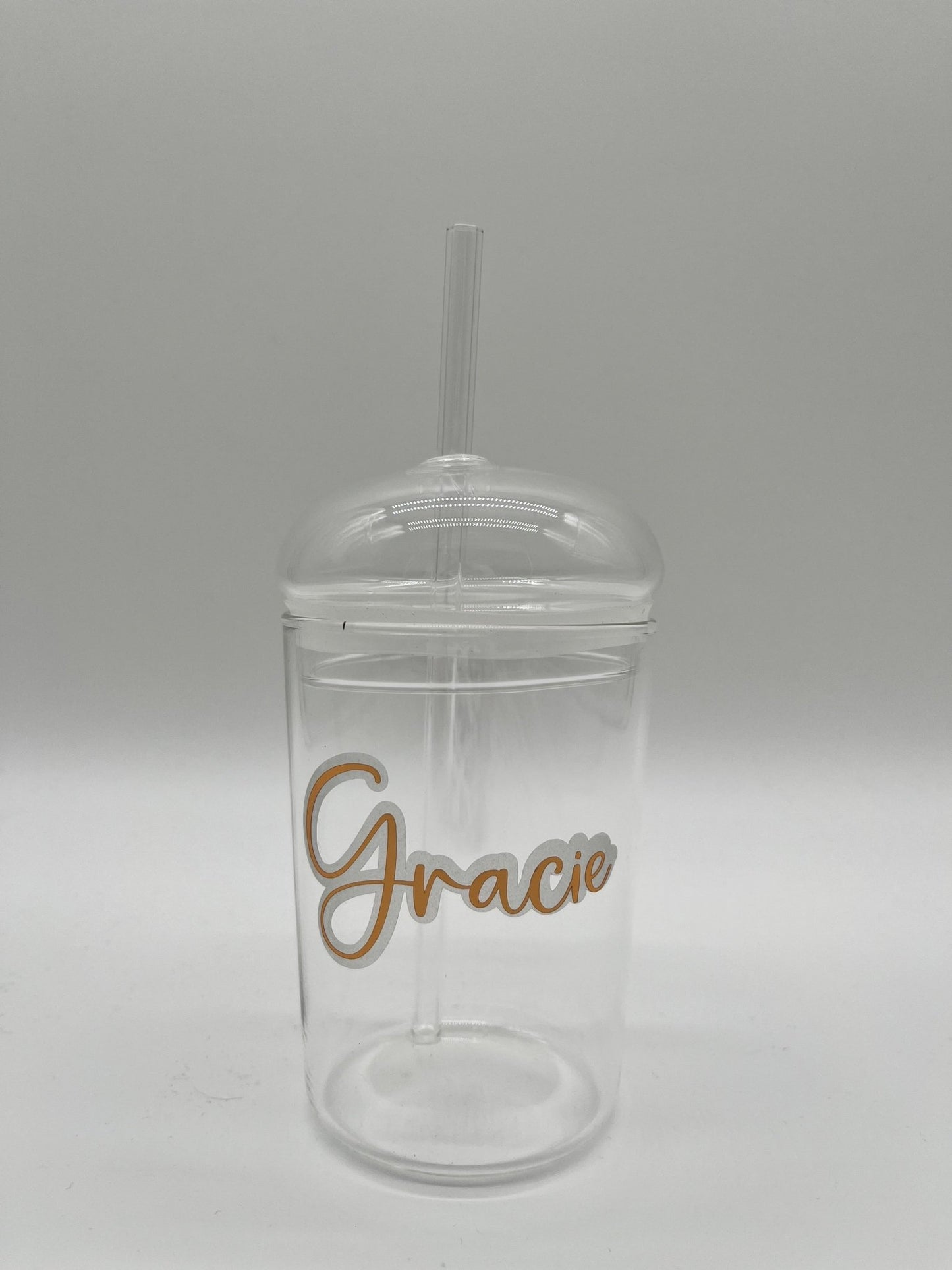 dome lid glass tumblers