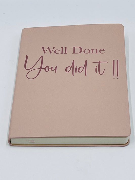 Personalised PU Leather Look Notebook - Vinyl Personalisation - sweetassistant
