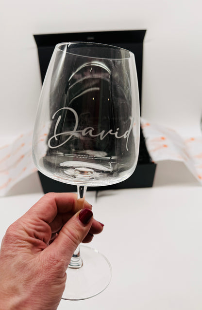 Personalised Wine Glass Gift Set