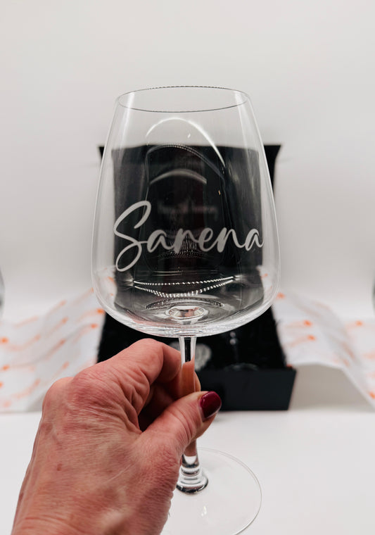 Personalised Wine Glass Gift Set