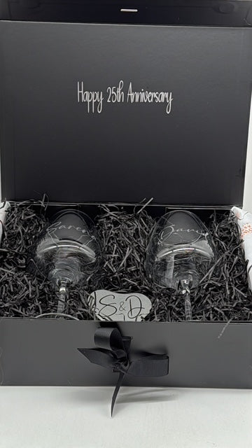 Personalised Wine Glass Gift Set