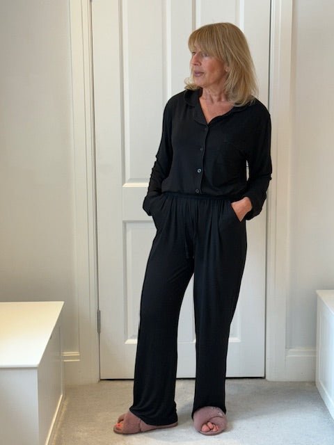 Black Personalised Pyjamas