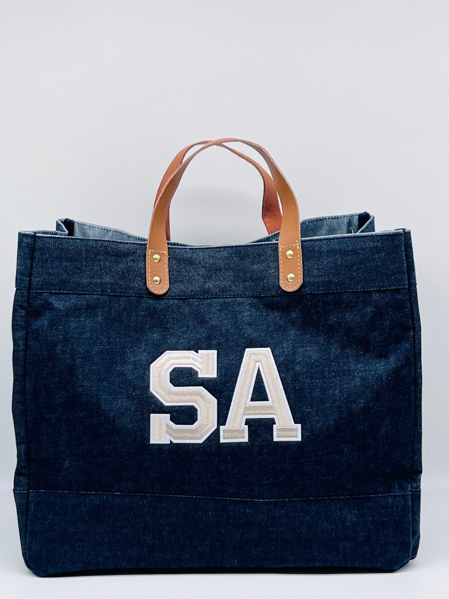 Personalised Denim Bag  Sweetassistant gifts