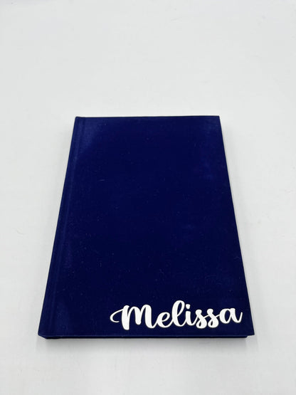 Personalised Velvet Notebooks - sweetassistant