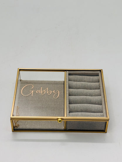 Personalised Glass Jewellery Box