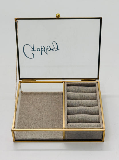 Personalised Glass Jewellery Box