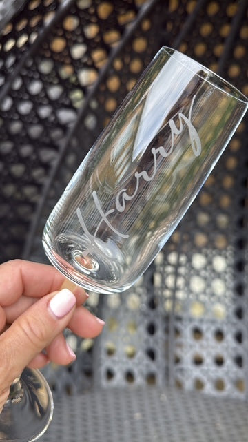 Personalised Champagne Flute Gift Set