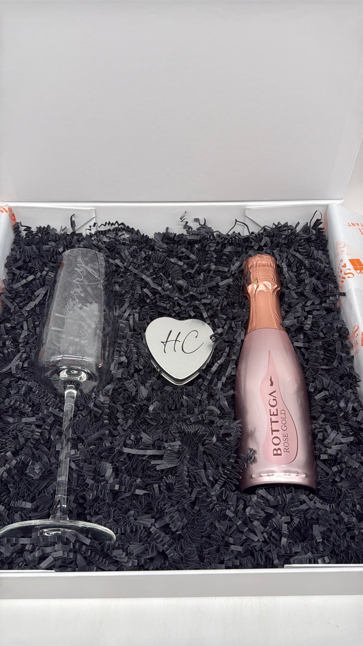 Personalised Champagne Flute Gift Set