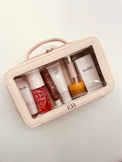 Travel Toiletry Bag with Clear Front