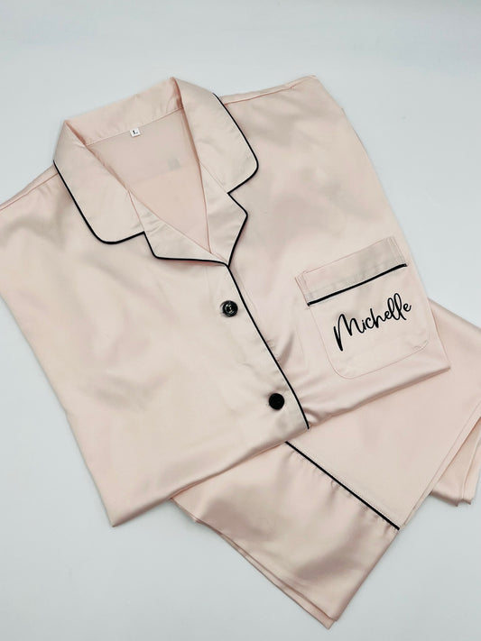 Ladies Satin Pyjamas - Long Sets
