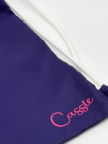 Personalised side zip drawstring bag - sweetassistant