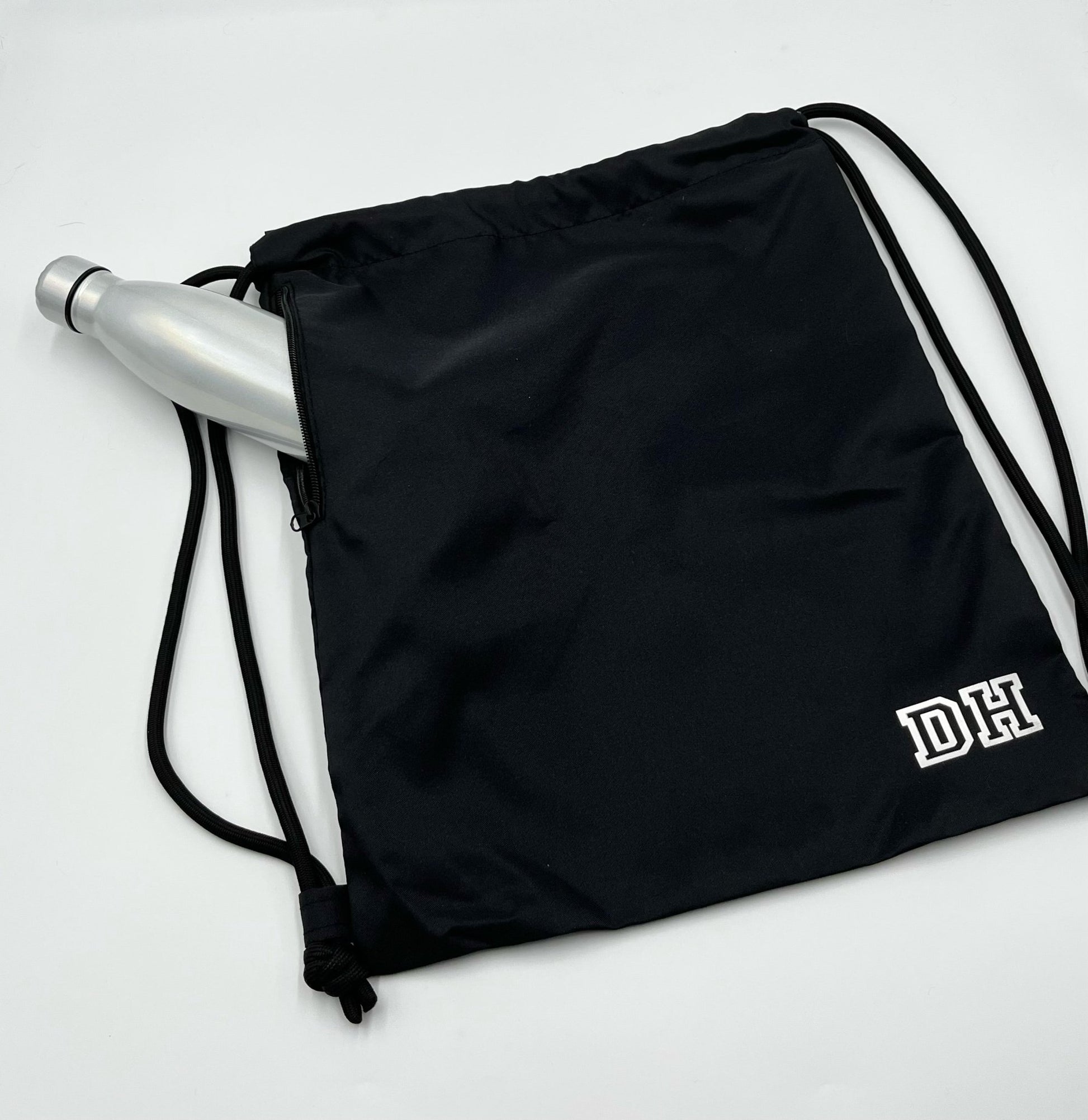 Personalised side zip drawstring bag - sweetassistant