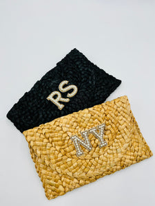 Personalised Woven Clutch Bag