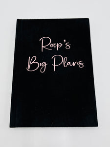 Personalised Velvet Notebooks