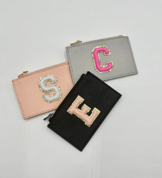 personalised card/coin wallet