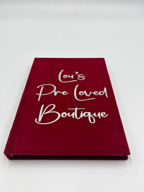 Personalised Velvet Notebooks